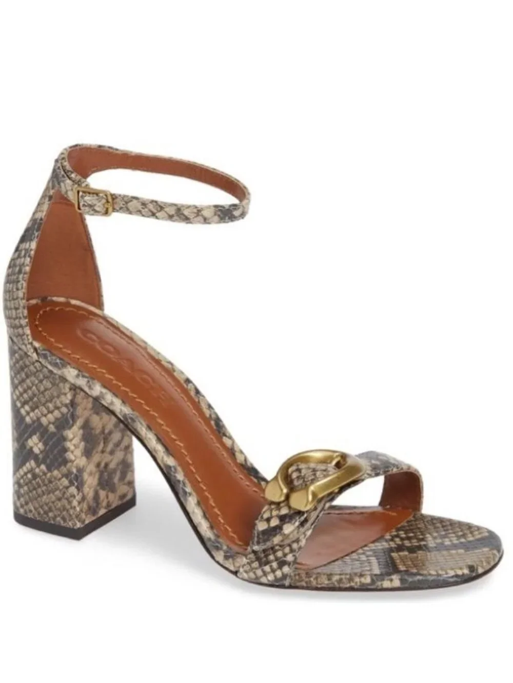 NEW ~ COACH Maya Signature Buckle Sandal